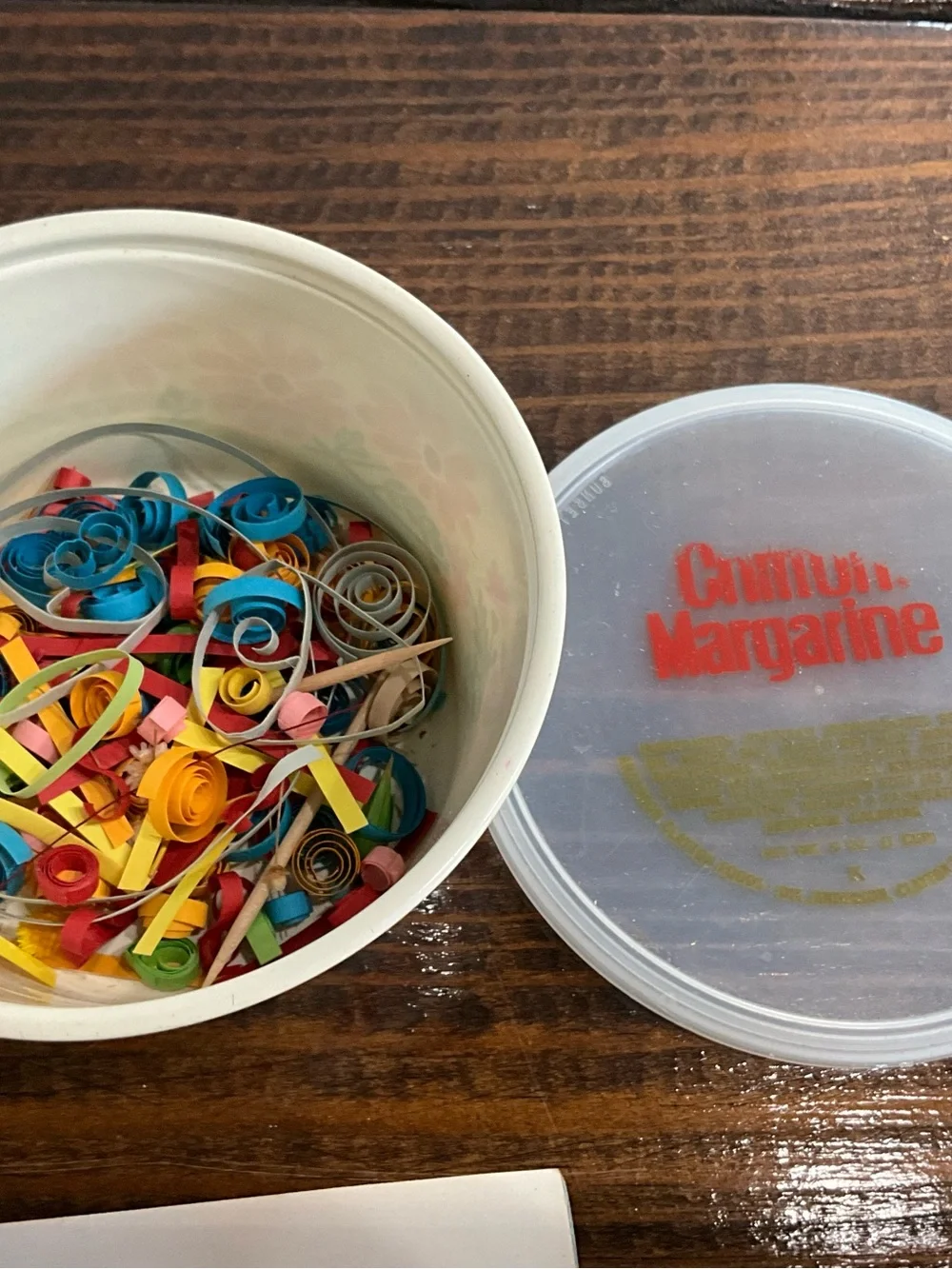 Vintage Lot of Decorative Quilling Materials Strips Book Crafting